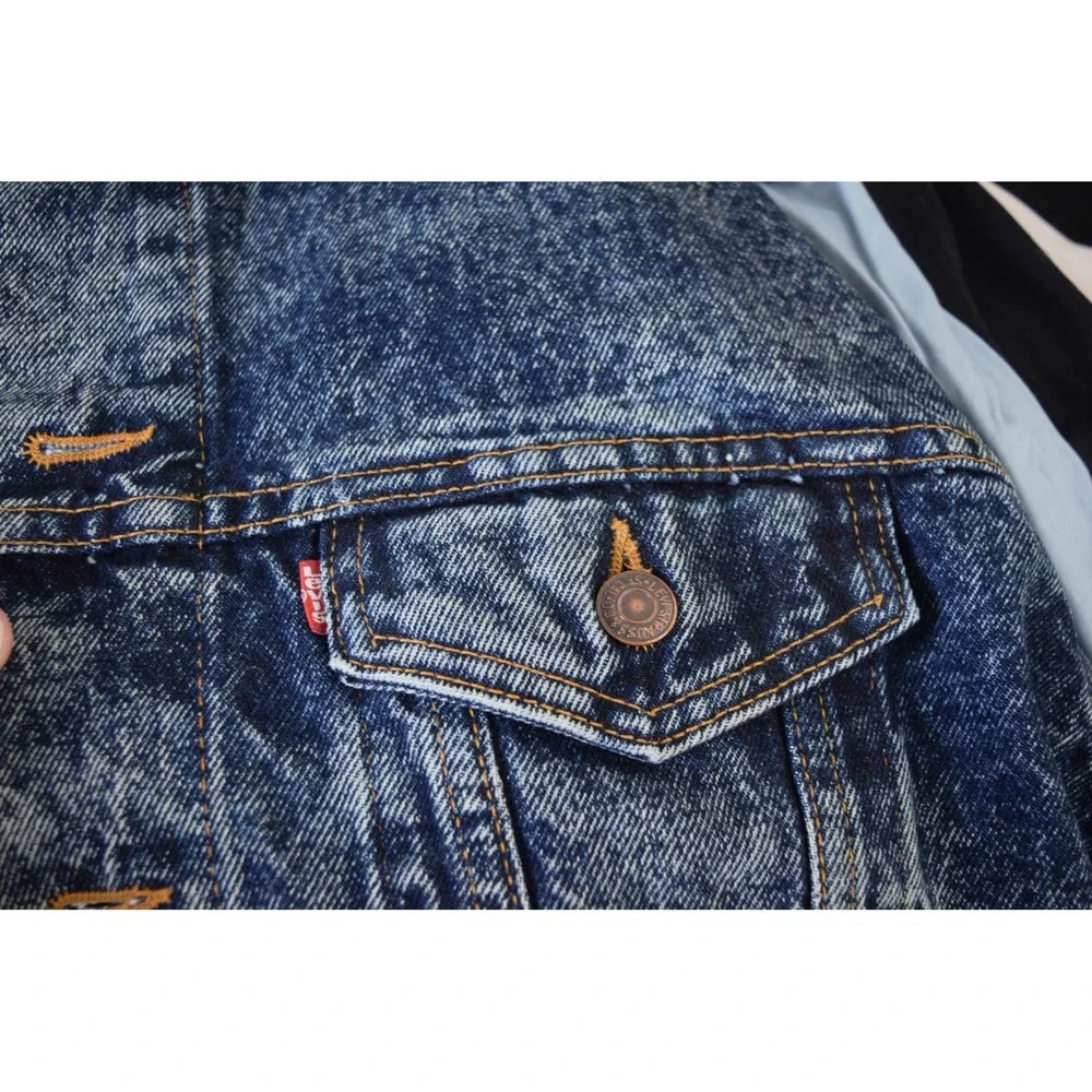 Levi's Trucker Jacket XL Blue Acid Wash 70507-0227 Men Vtg 80s Made in USA
